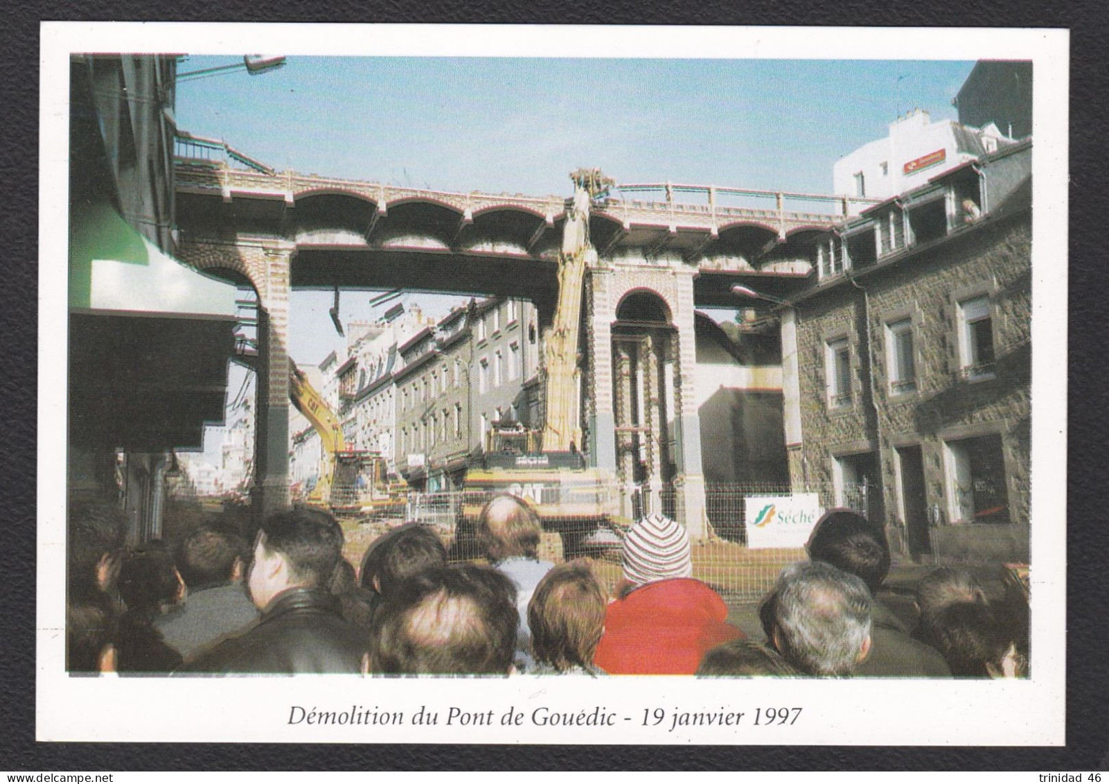 SAINT BRIEUC 22 (  DEMOLITION DU PONT DU COUEDIC RUE DU COUEDIC )  TRAVAUX PUBLICS 1997 - Saint-Brieuc
