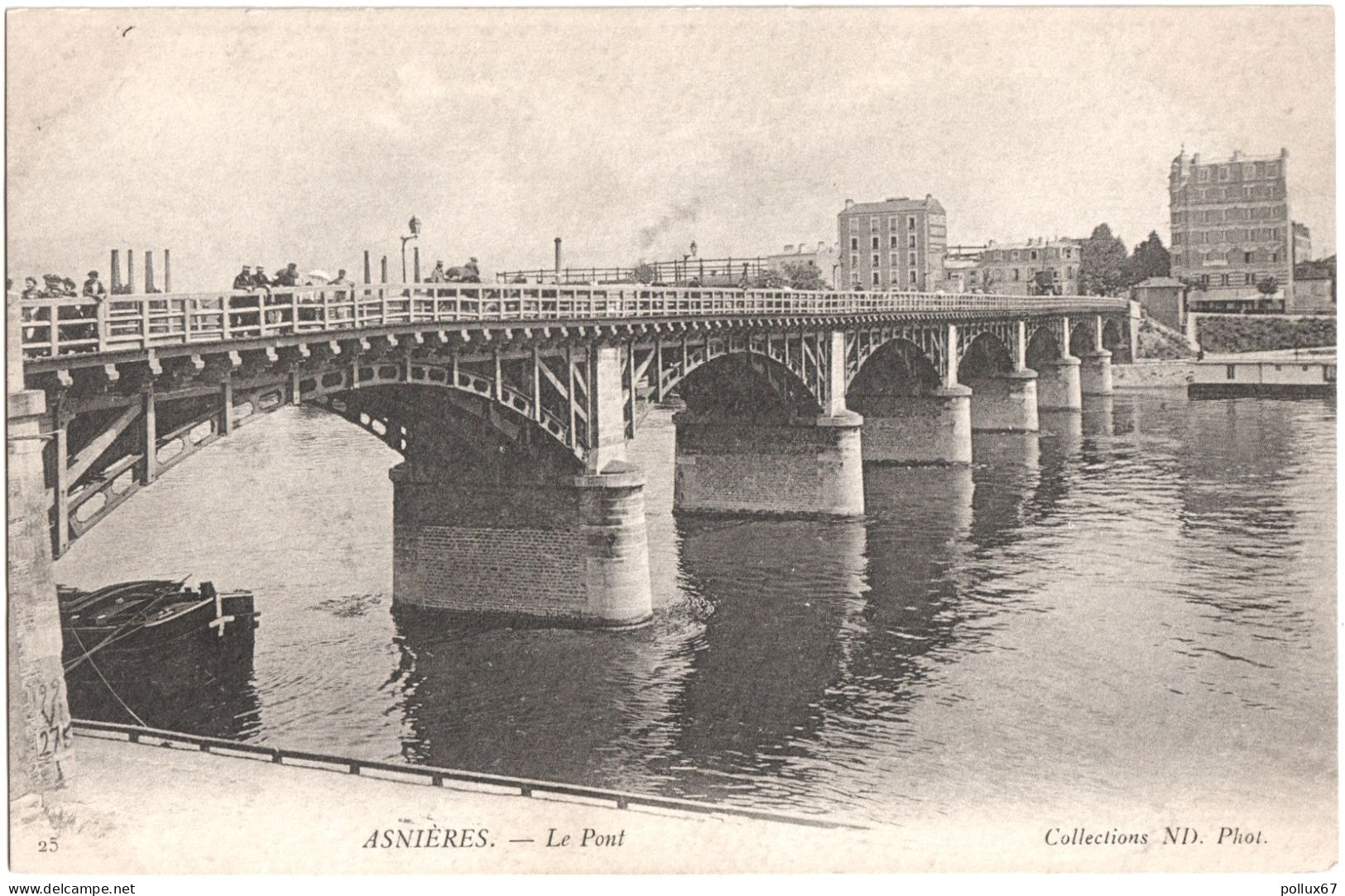 CPA DE ASNIÈRES  (HAUTS DE SEINE)  LE PONT - Asnieres Sur Seine