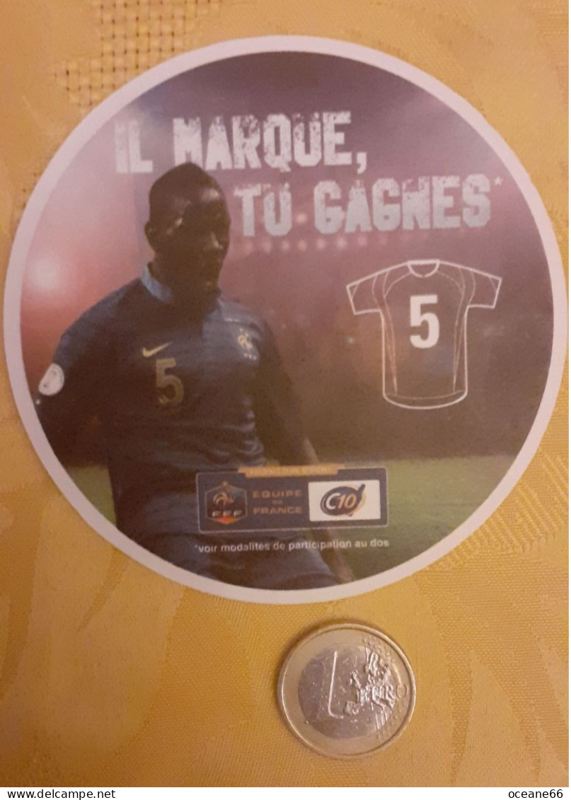 Il Marque Tu Gagnes 5 Mamadou Sakho Equipe De France 2014 - Beer Mats