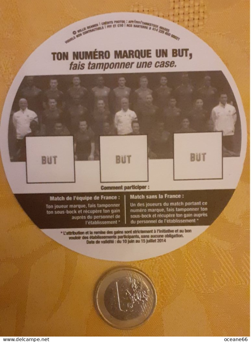 Il Marque Tu Gagnes 5 Mamadou Sakho Equipe De France 2014 - Bierdeckel