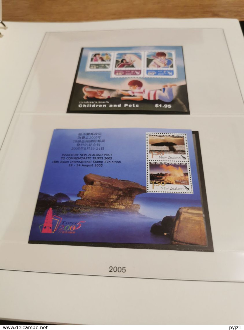 2005 MNH New Zealand According To Lindner-T Album Postfris** - Volledig Jaar