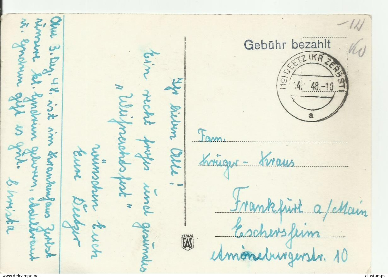 AK DP1948 DEETZ - Lettres & Documents