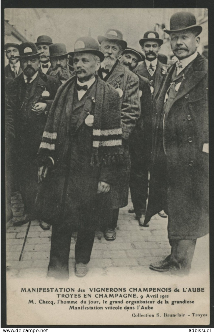 Manifestations Viticoles Champagne, M. CHECQ L'homme Du Jour, Le Grand Organisateur De La Grandiose Manifestation - Troyes