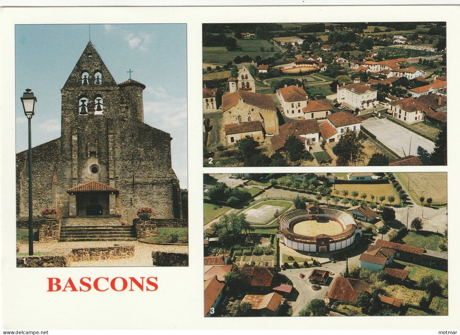 BASCONS -multi Vues : Arènes, église Et Vue Générale - Other & Unclassified