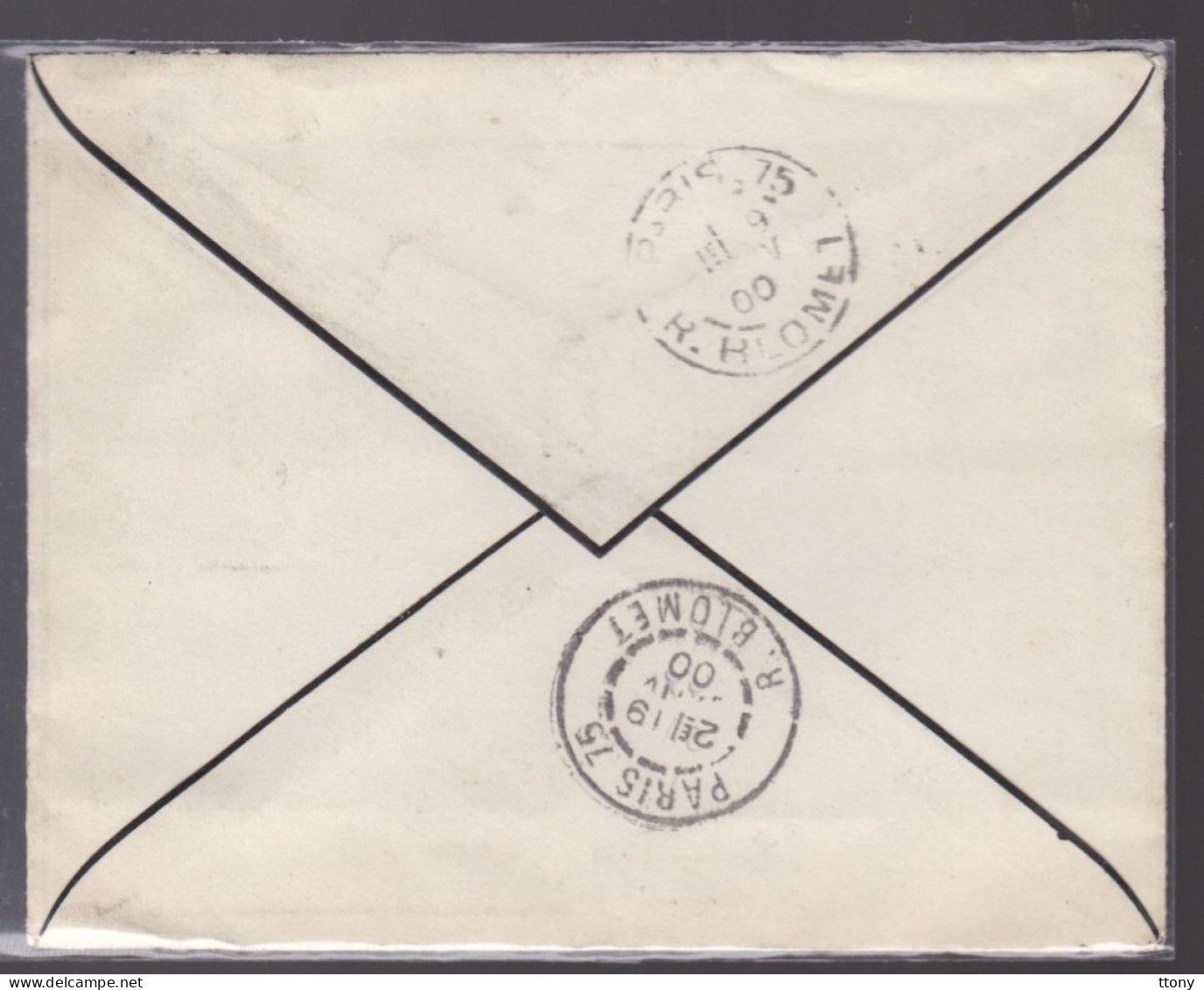 Un Timbre  15 C Type Sage   Sur Enveloppe  ( S.C )   Départ Alger 1900   Destination Maine Et Loire - 1849-1876: Klassik
