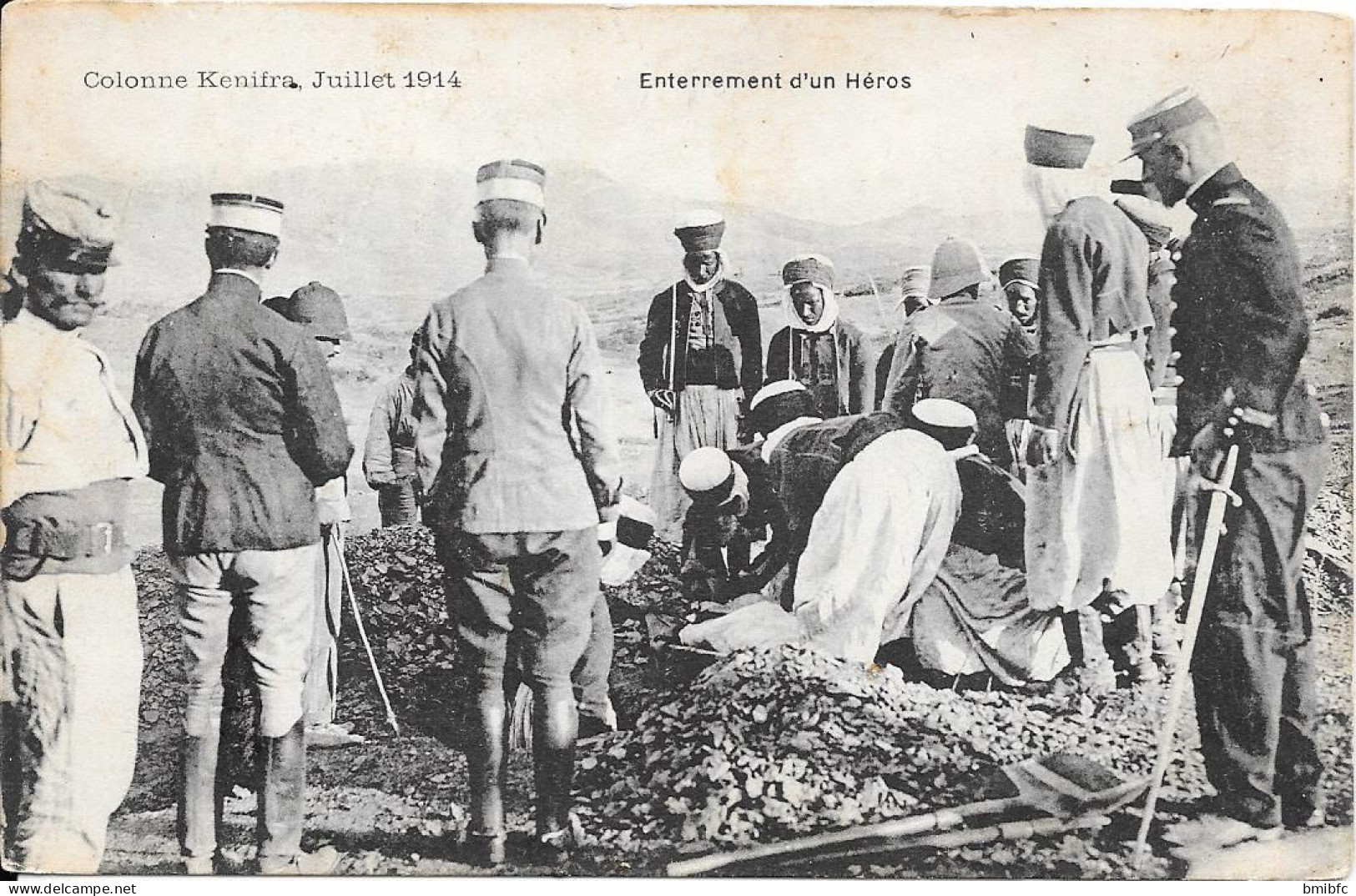 Colonne Kenifra Juillet 1914 - Enterrement D'un Héros - Otros & Sin Clasificación
