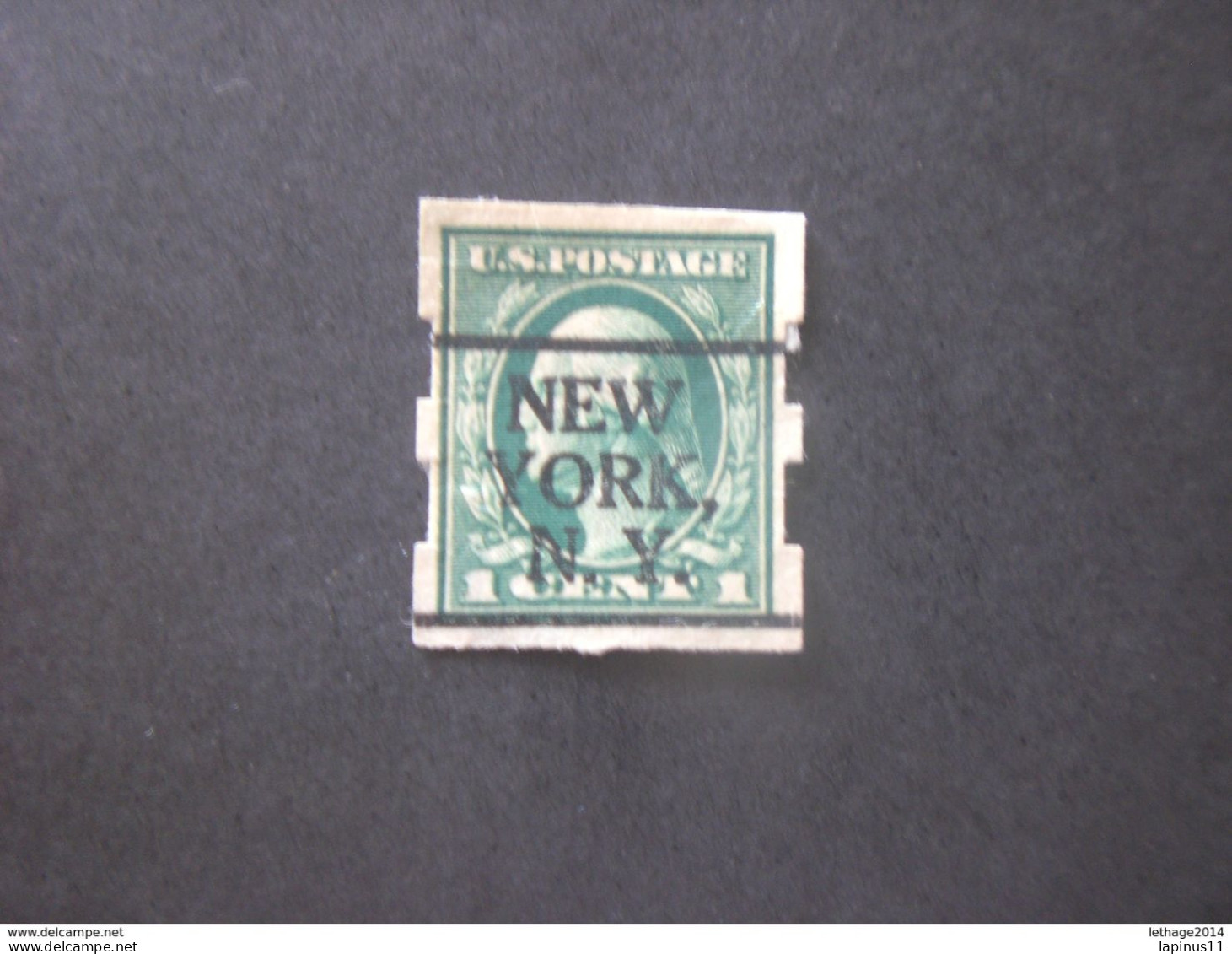 UNITED STATE EE.UU ÉTATS-UNIS US USA 1916 1 Cent Green Washington Issues With The New York N.Y. Precancel And Schermack - Used Stamps