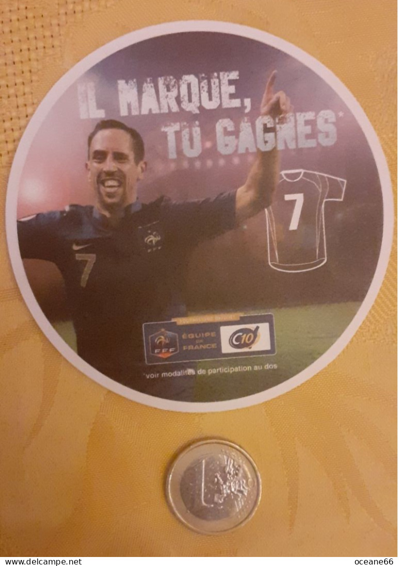 Il Marque Tu Gagnes 7 Franck Ribéry Equipe De France 2014 - Beer Mats