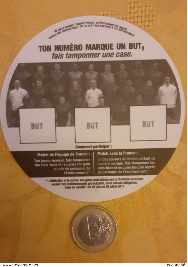 Il Marque Tu Gagnes 7 Franck Ribéry Equipe De France 2014 - Beer Mats