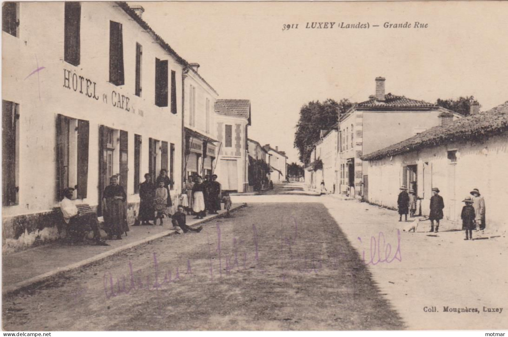 LUXEY, Grande Rue, Hôtel Et Café Remazeilles - Animée - Other & Unclassified