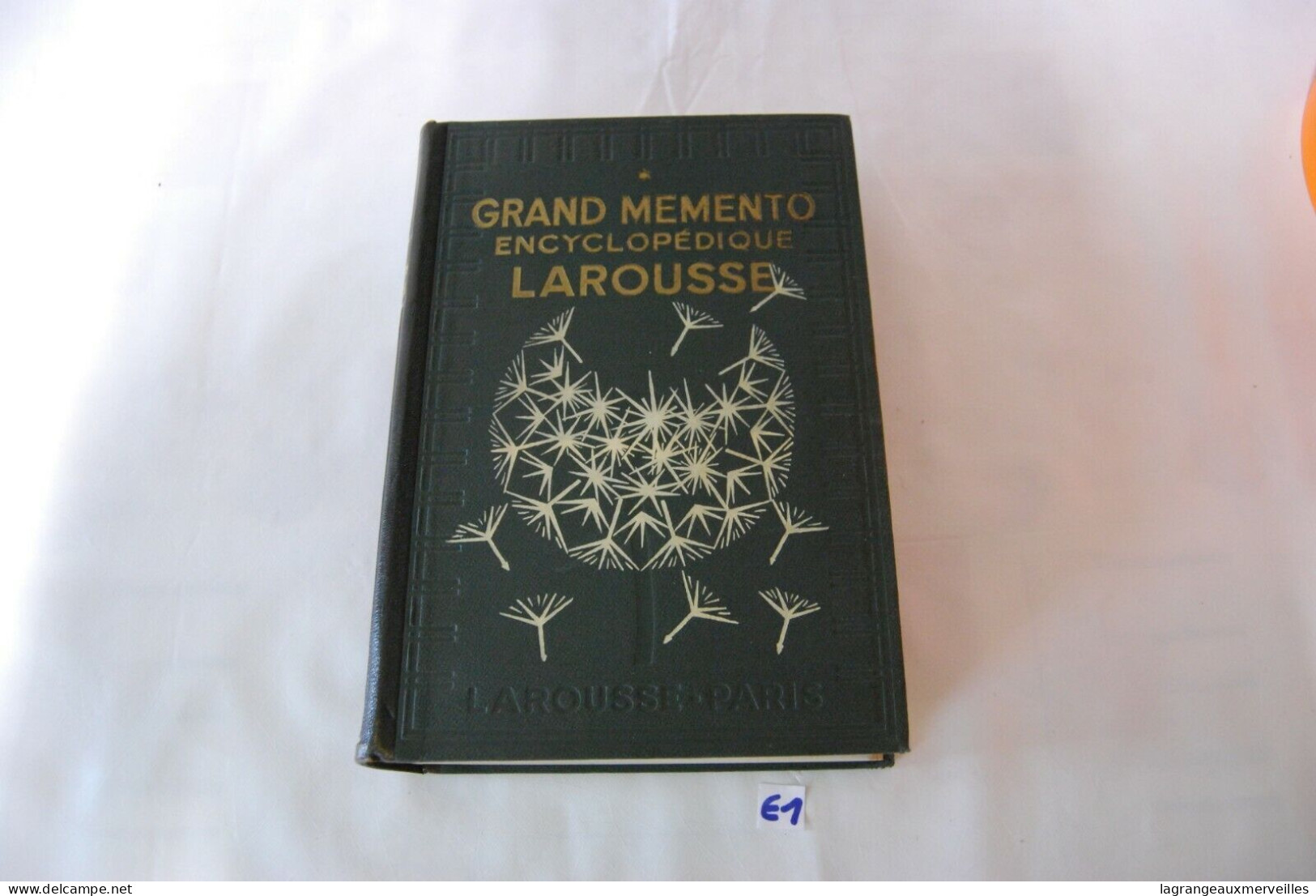 E1 Grand Memento Encyclopédique - Larousse - 1936 Paris Tome 1 - Enzyklopädien