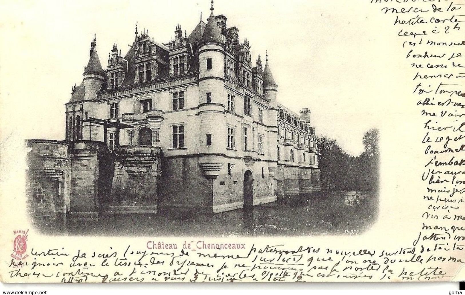 *CPA - 37 - CHENONCEAUX - Le Château - Cachet Ambulant Blois à Orléans - Chenonceaux