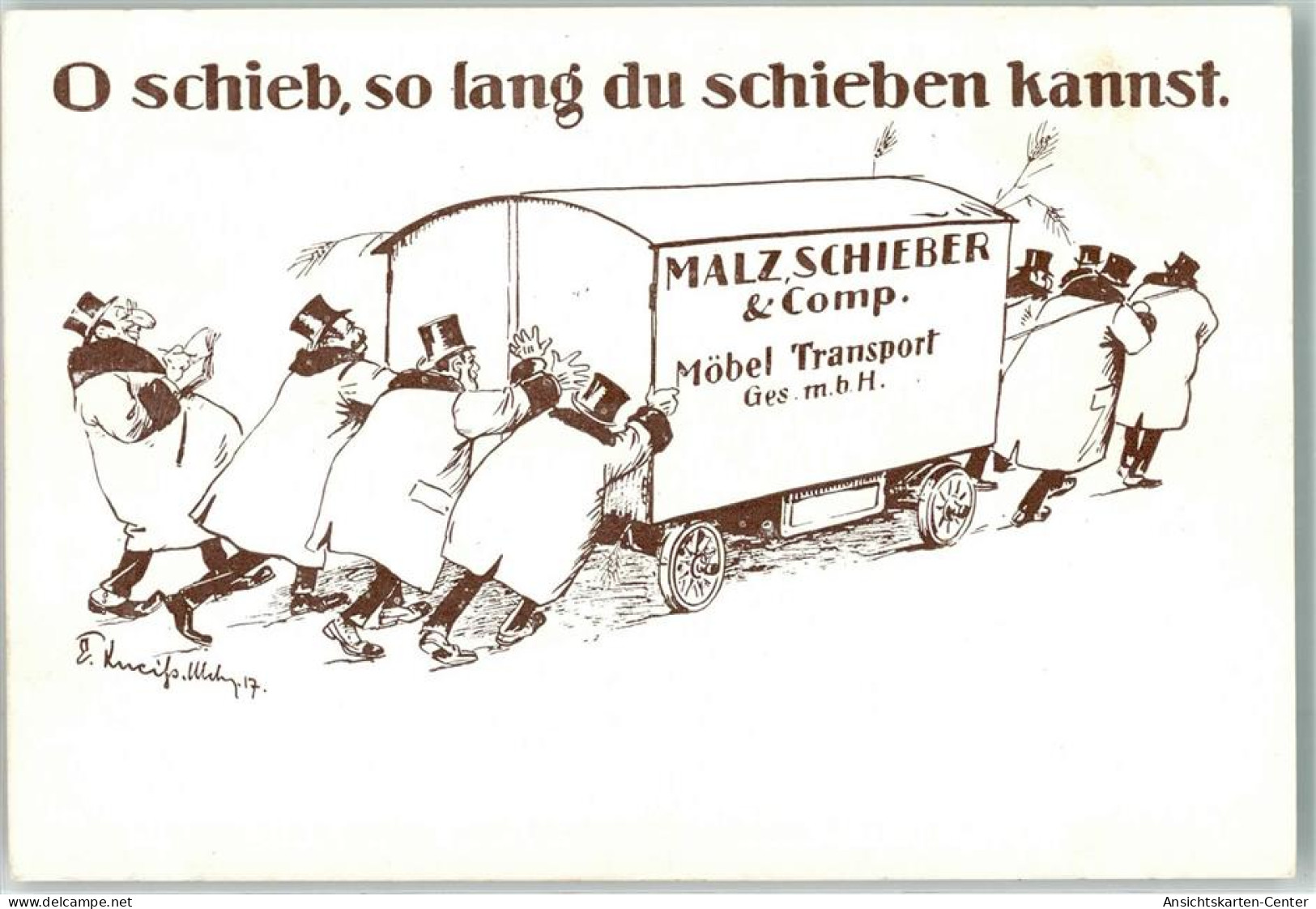 13502606 - Umzugswagen Malz Schieber & Comp Moebel Transport - Jewish