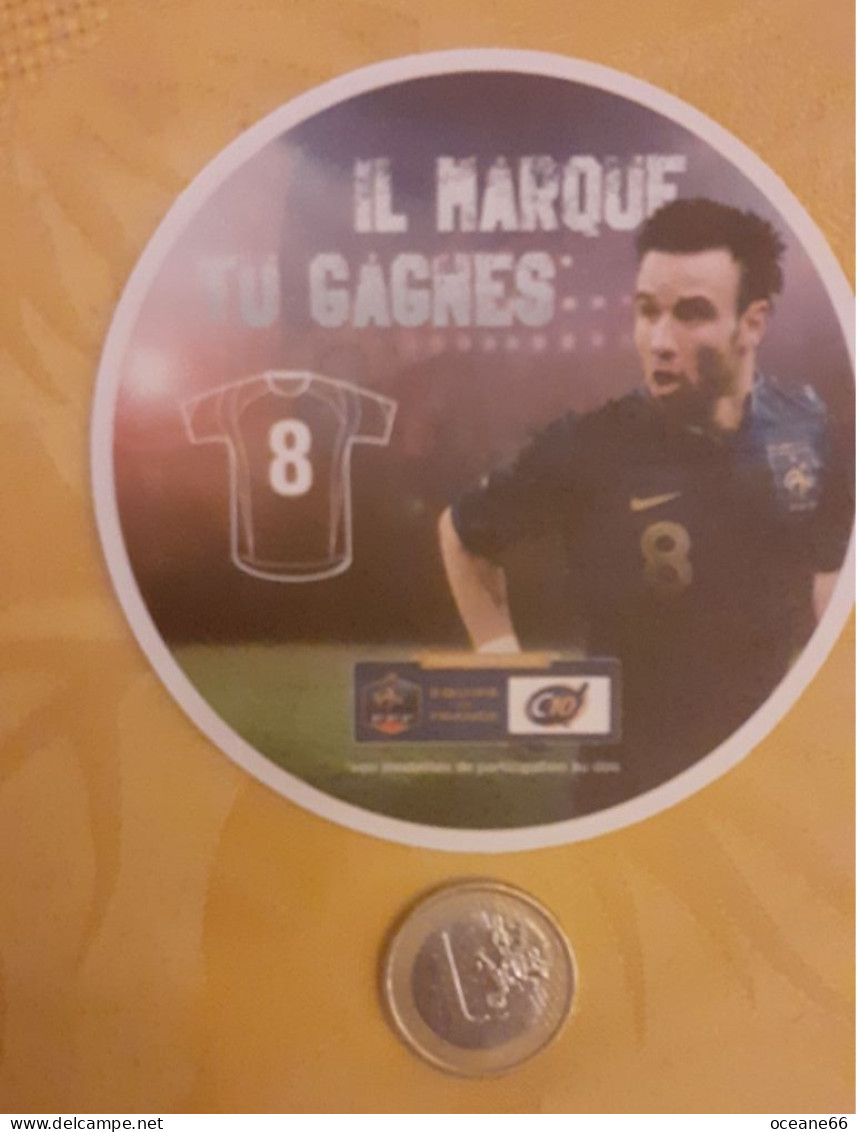 Il Marque Tu Gagnes 8 Mathieu Valbuena Equipe De France 2014 - Bierdeckel