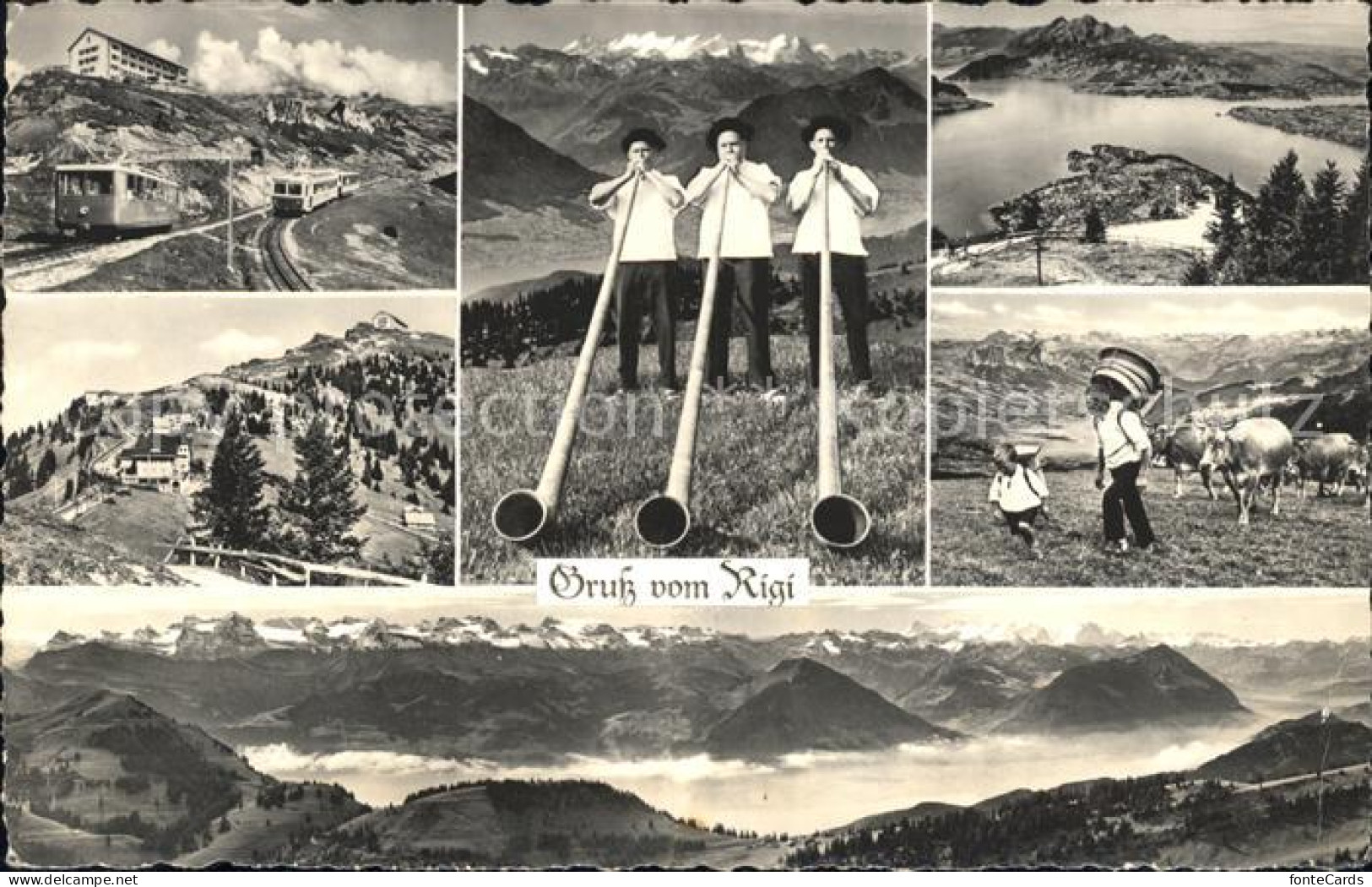 11886732 Rigi Kulm Musikintrumente Kuehe Bergbahn  Rigi Kulm - Otros & Sin Clasificación