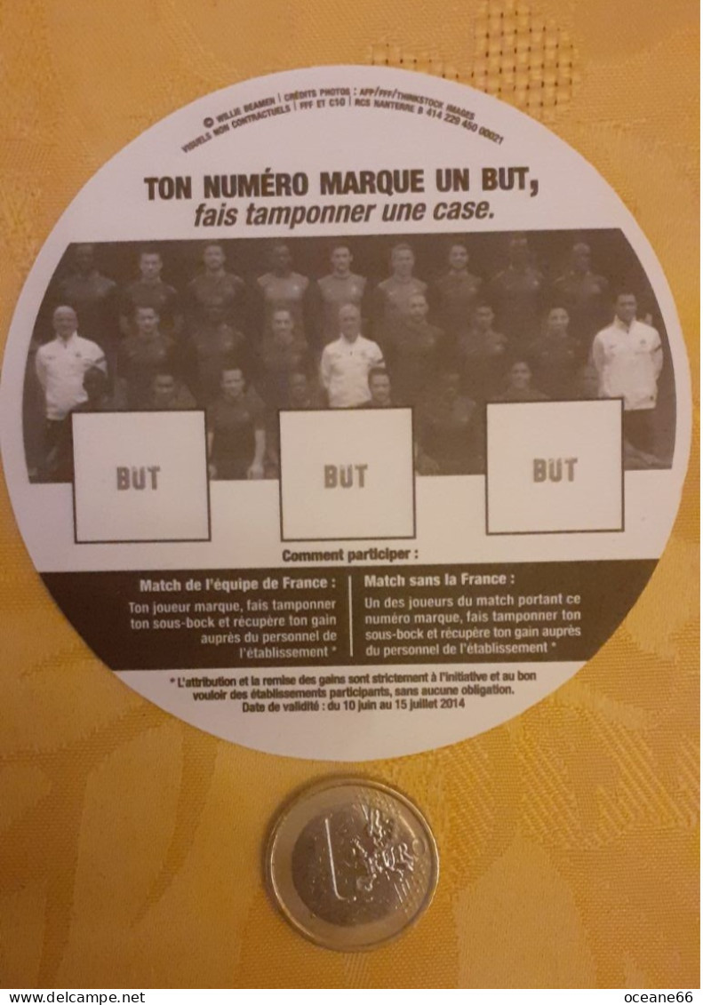Il Marque Tu Gagnes 9 Olivier Giroud Equipe De France 2014 - Beer Mats
