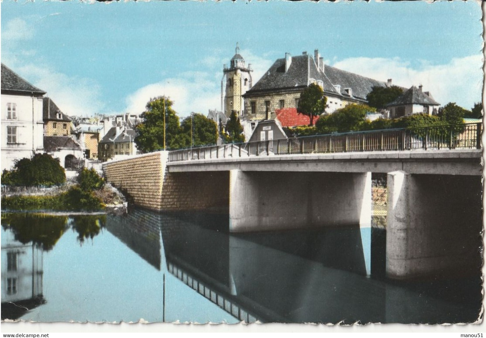 DOLE - CPSM : Pont Sur Le Canl - Dole
