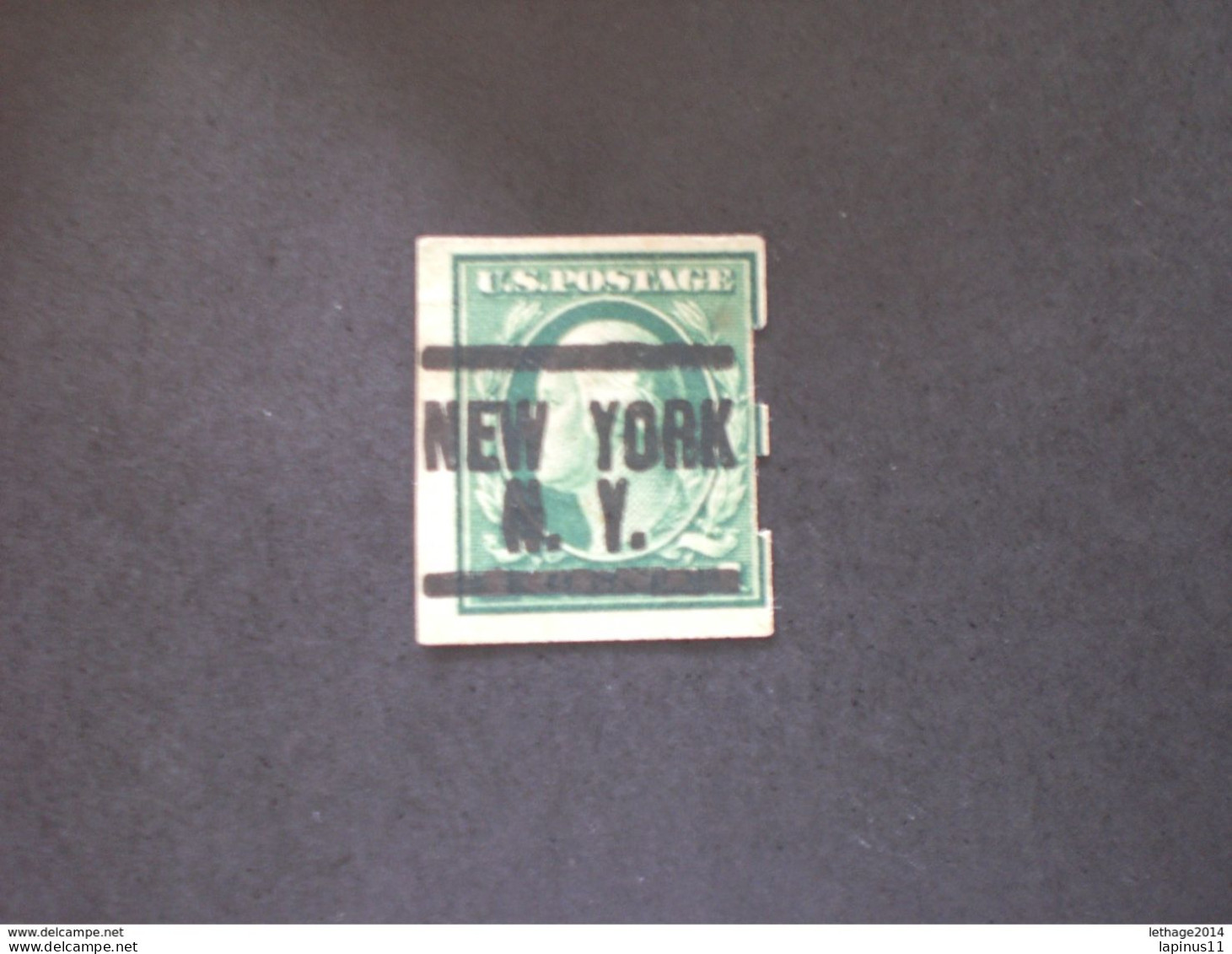 UNITED STATE EE.UU ÉTATS-UNIS US USA 1916 1 Cent Green Washington Issues With The New York N.Y. Precancel And Schermack - Usati