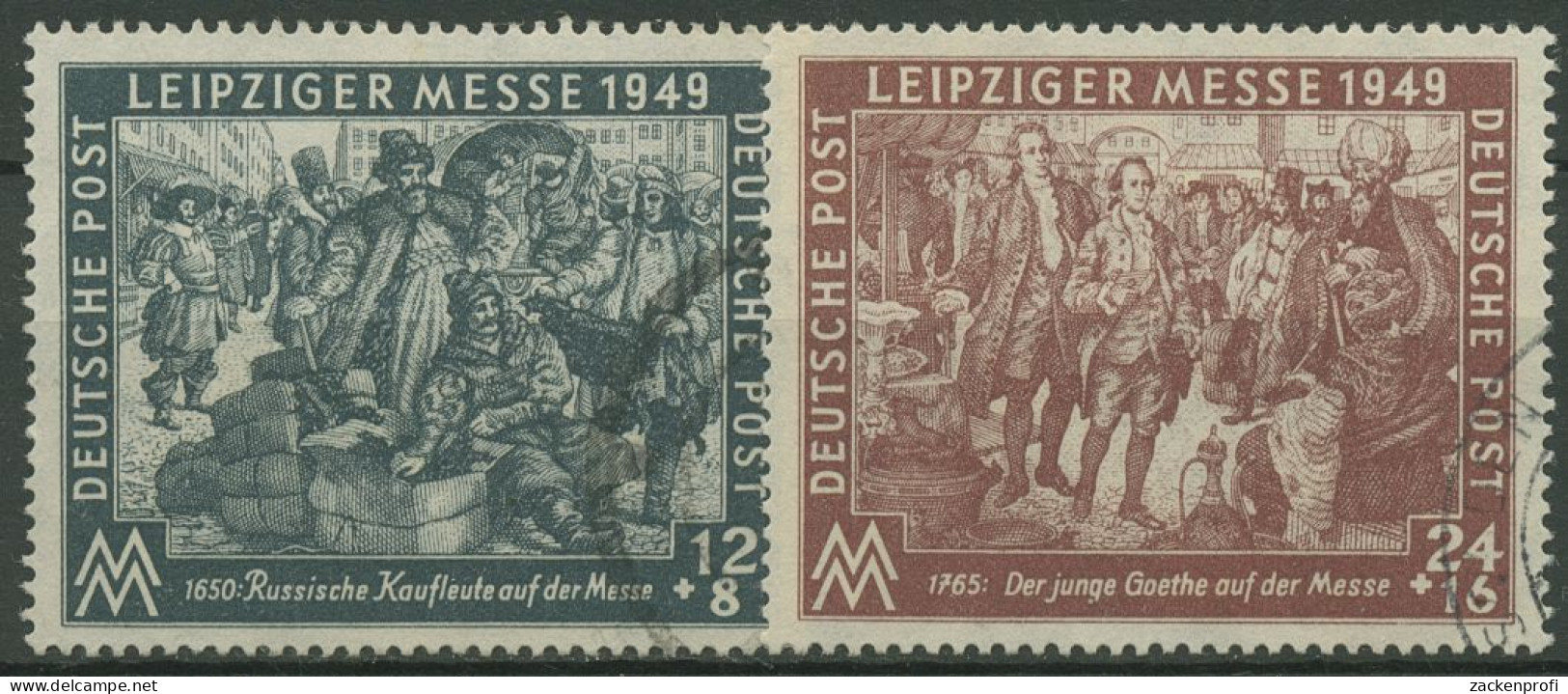 SBZ Allgemeine Ausgabe 1949 Leipziger Herbstmesse 240/41 Gestempelt - Other & Unclassified