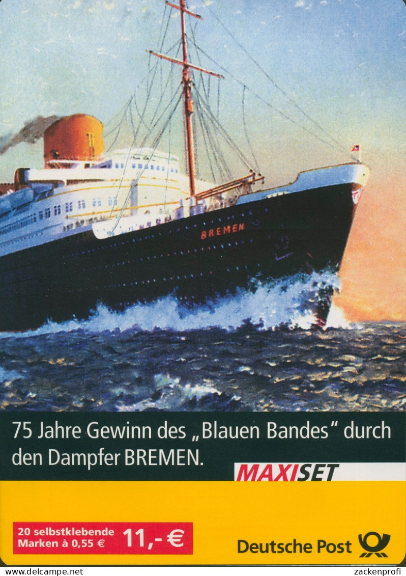 Bund Markenheftchen 2004 Dampfer Bremen MH 56 I (2417) Gestempelt (C18159) - Other & Unclassified