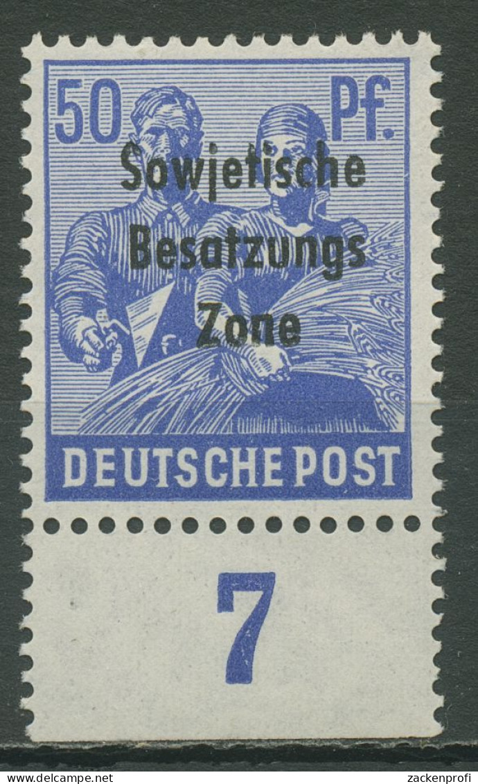 SBZ Allg. Ausgabe 1948 Freimarke Unterrand 194 P UR Postfrisch - Other & Unclassified