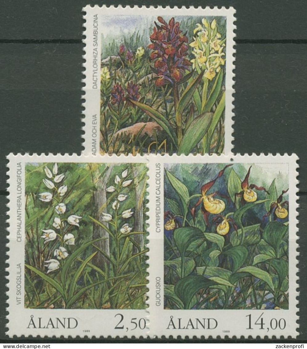 Aland 1989 Orchideen 33/35 Postfrisch - Aland