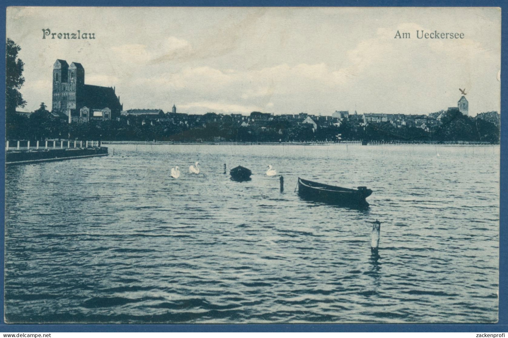 Prenzlau Am Uckersee Marienkirche, Gelaufen Marke Fehlt (AK2656) - Prenzlau