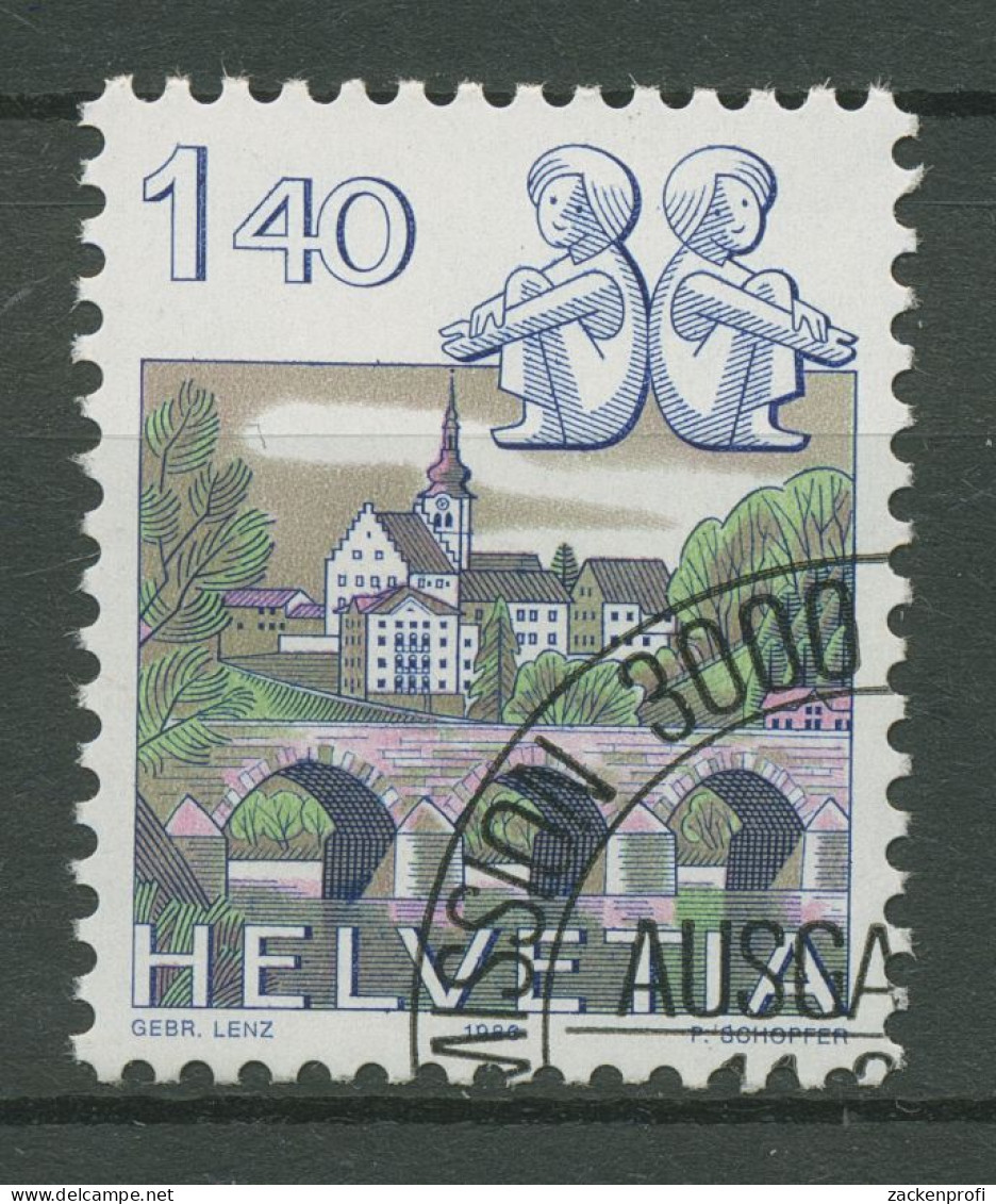 Schweiz 1986 Landschaften Tierkreiszeichen 1314 Gestempelt - Used Stamps