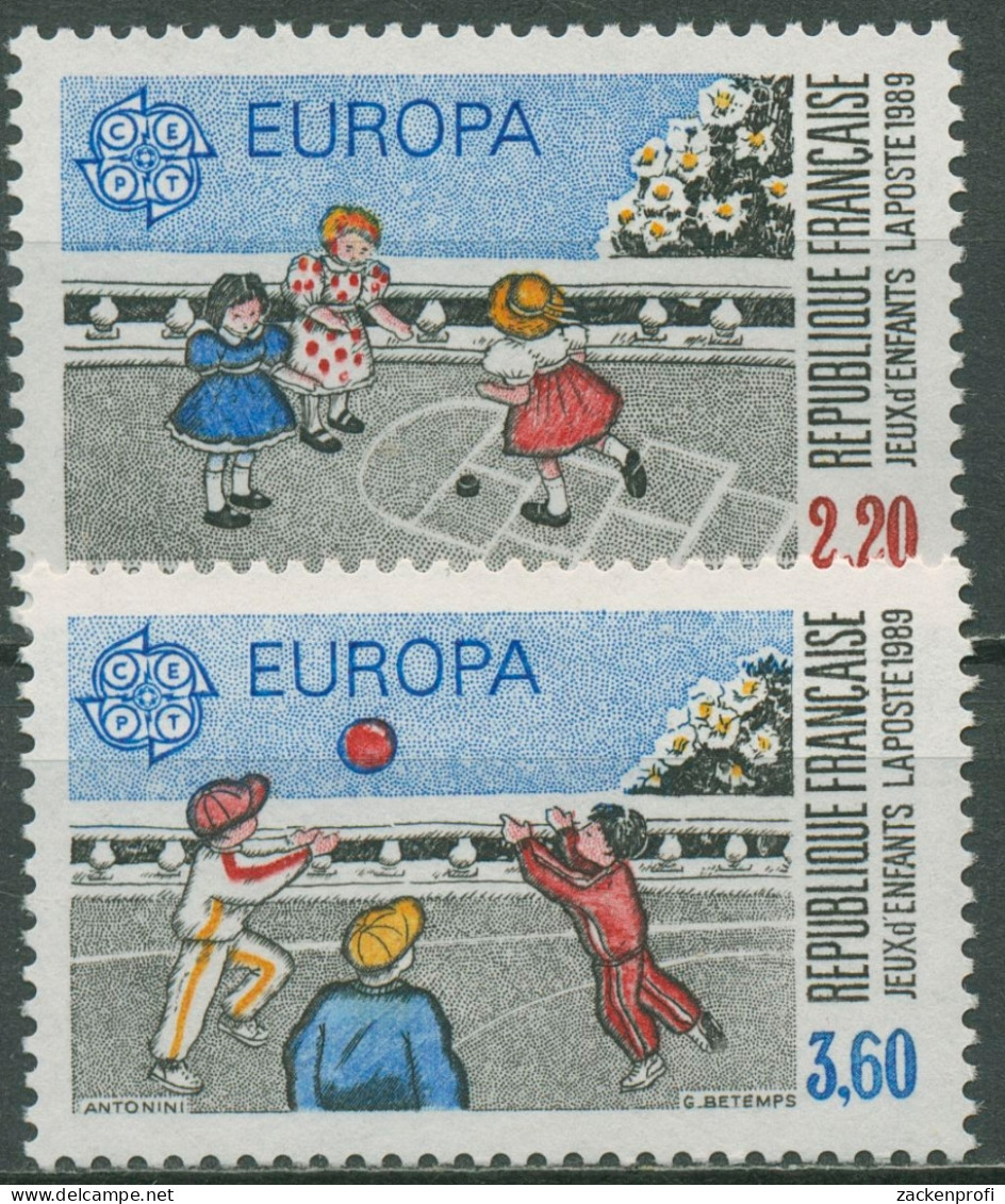 Frankreich 1989 Europa CEPT Kinderspiele 2716/17 Postfrisch - Ongebruikt