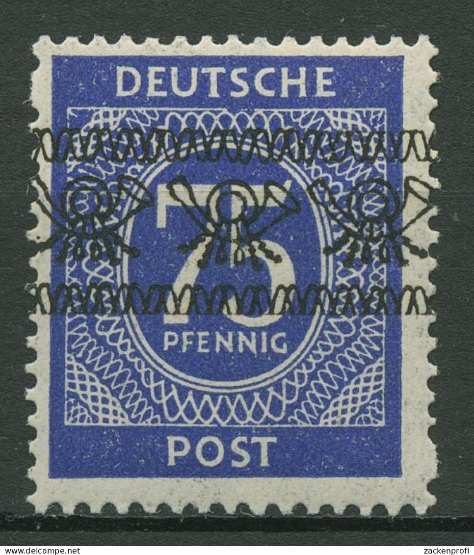 Bizone 1948 I. Kontrollratsausgabe Mit Bandaufdruck 67 I A Postfrisch - Mint