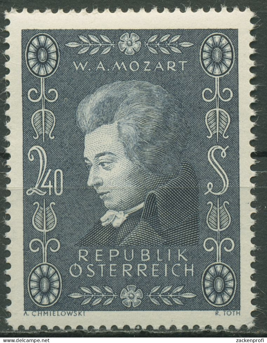 Österreich 1956 Wolfgang Amadeus Mozart 1024 Postfrisch - Ungebraucht