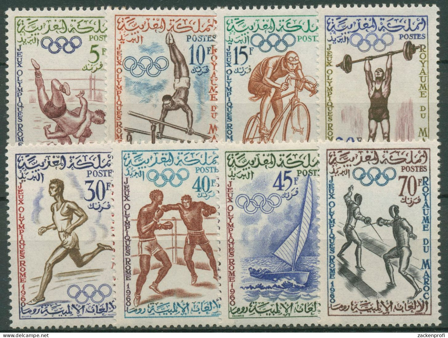 Marokko 1964 Olympia Sommerspiele Rom 462/69 Postfrisch - Marruecos (1956-...)