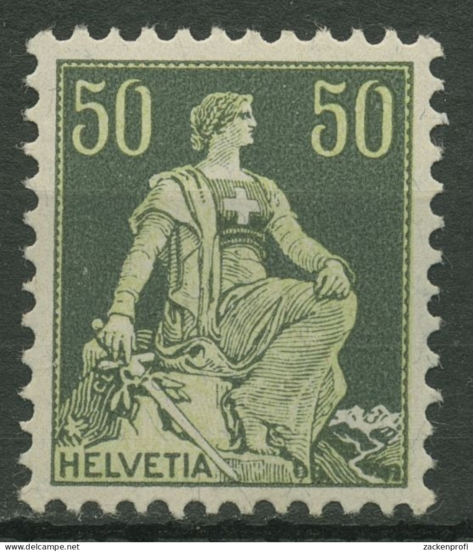 Schweiz 1908 Freimarken Sitzende Helvetia 107 X Postfrisch - Ungebraucht