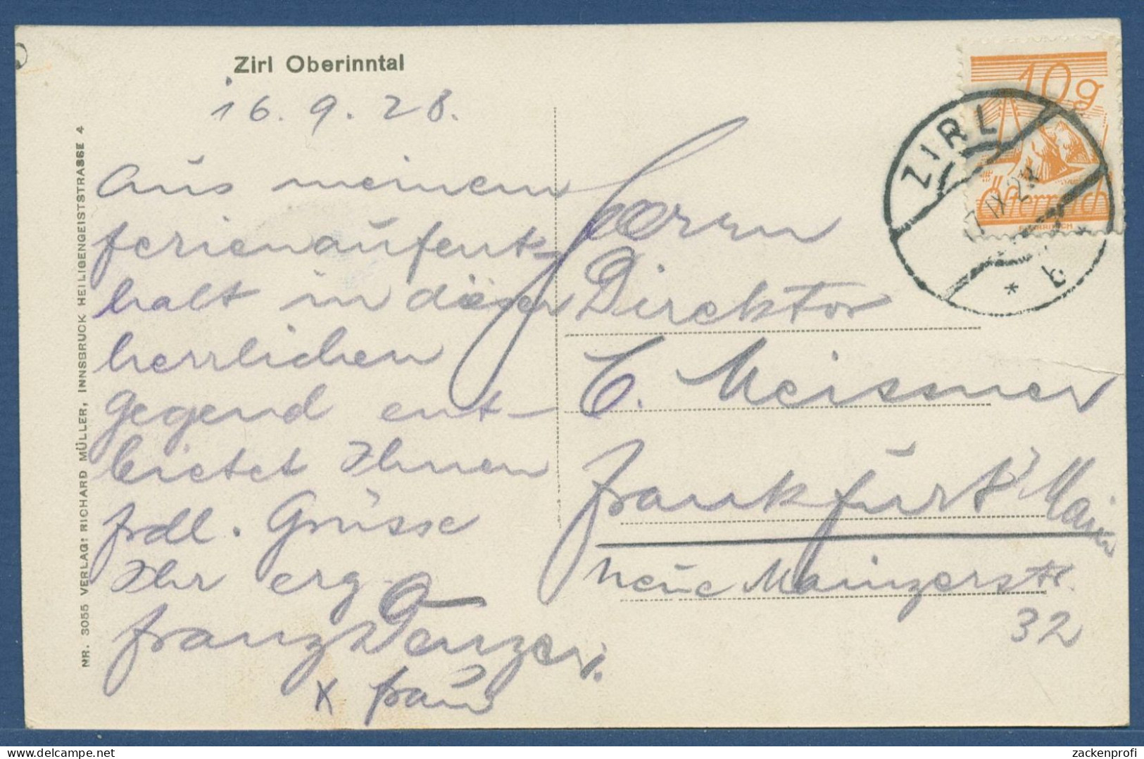 Zirl Im Oberinntal, Gelaufen 1928 (AK4254) - Zirl