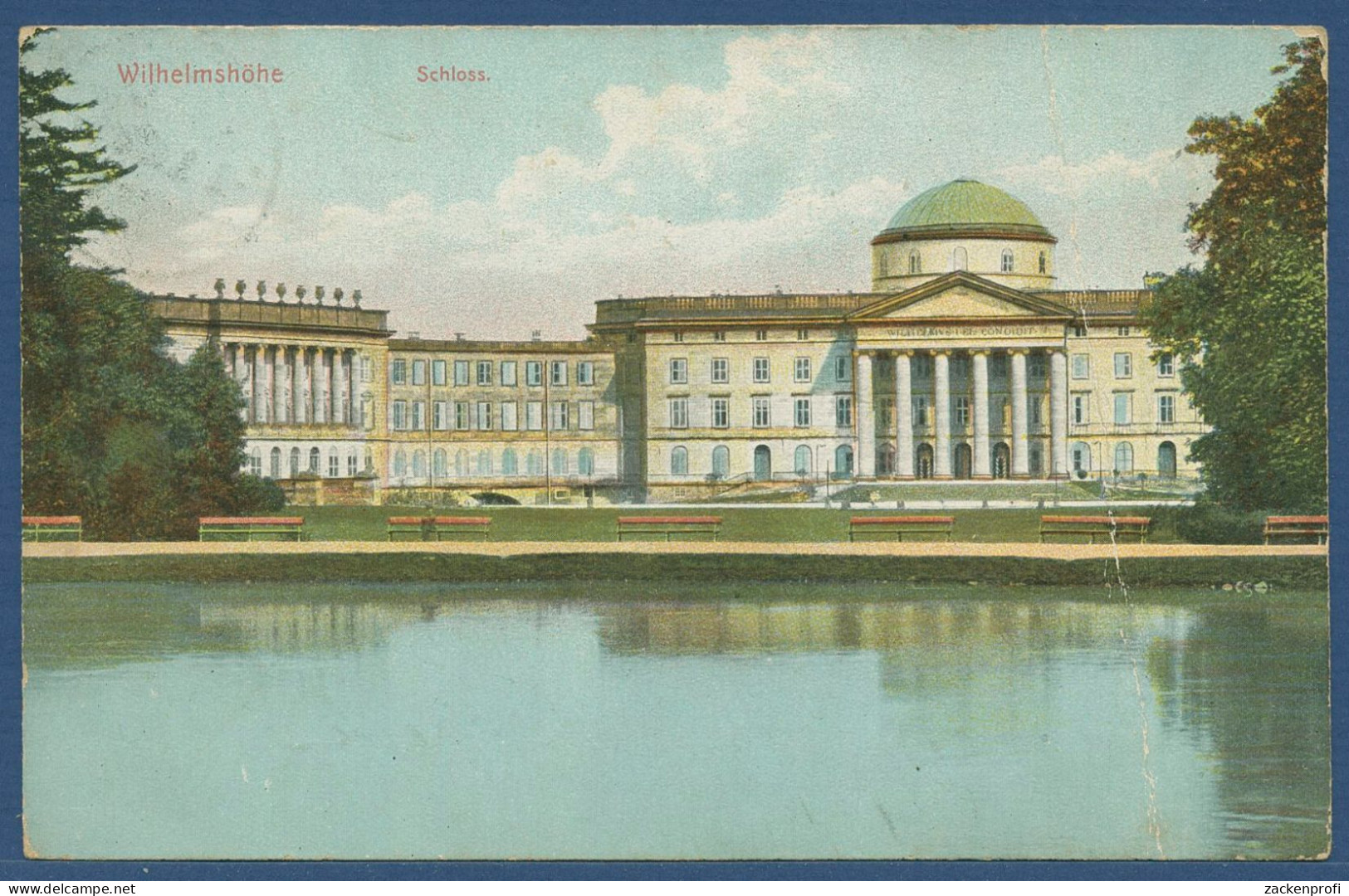 Wilhelmshöhe Schloß, Gelaufen 1907 (AK4244) - Kassel