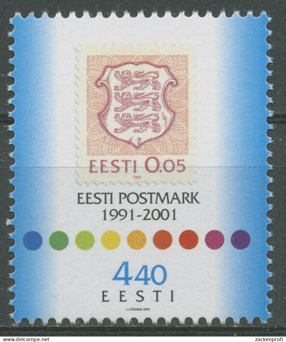 Estland 2001 10 Jahre Wiederausgabe Estnische Briefmarken 414 Postfrisch - Estonia