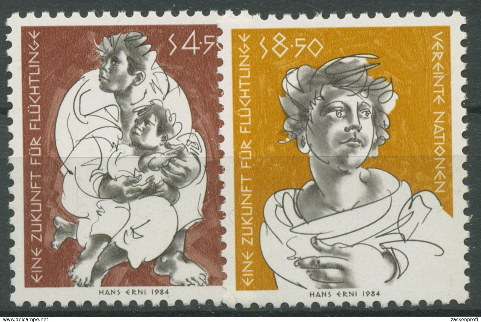 UNO Wien 1984 Flüchtlinge 43/44 Postfrisch - Unused Stamps
