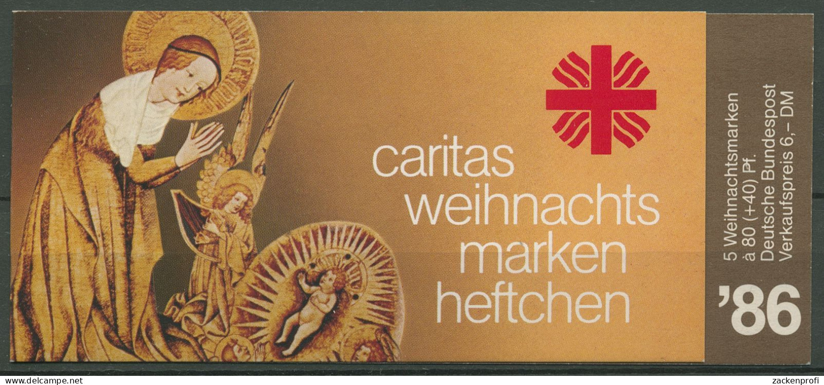Bund Caritas 1986 Weihnachten Markenheftchen (1303) MH W 4 ESST Bonn (C99991) - Other & Unclassified