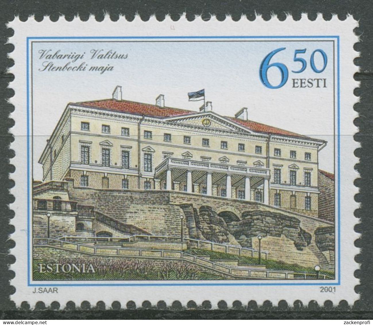 Estland 2001 Regierungssitz Stenbock-Palast Tallin 393 Postfrisch - Estonia
