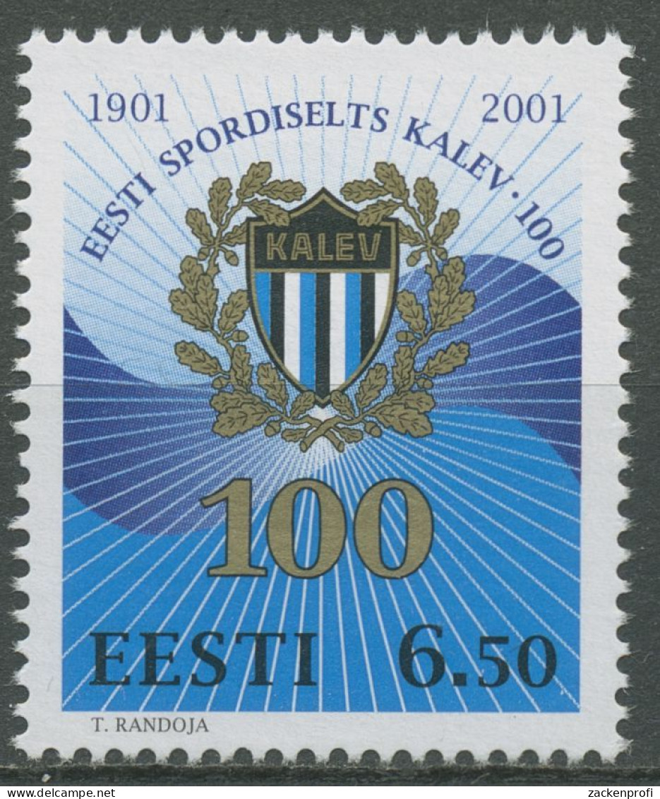 Estland 2001 Sportorganisation Kalev 400 Postfrisch - Estland