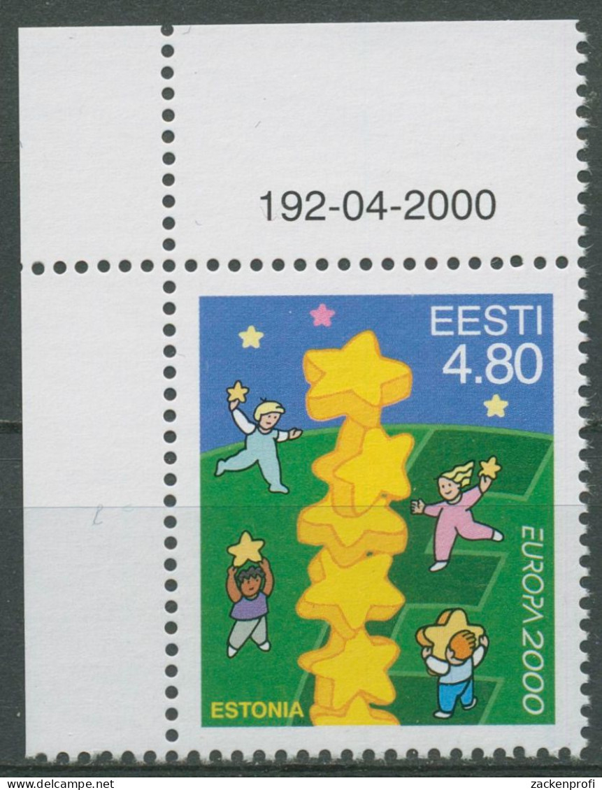 Estland 2000 Europa CEPT Sternenturm 371 Ecke Postfrisch - Estonie