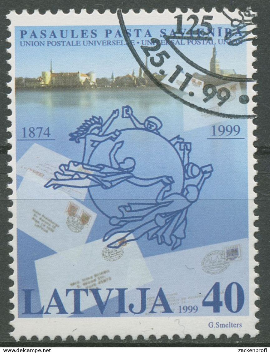 Lettland 1999 Weltpostverein UPU 513 Gestempelt - Lettonie
