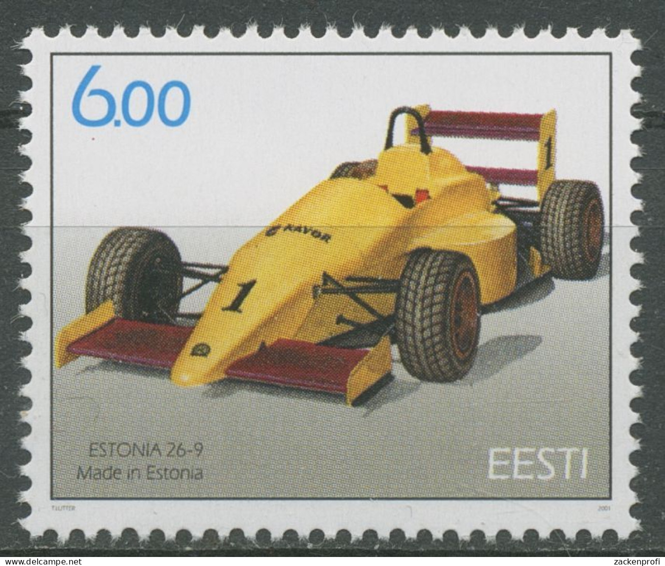 Estland 2001 Motorsport Rennwagen Estonia 420 Postfrisch - Estland