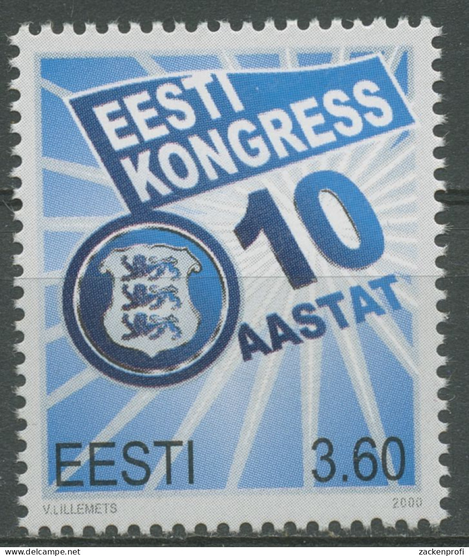 Estland 2000 Gründung Des Estnischen Kongresses 367 Postfrisch - Estonie