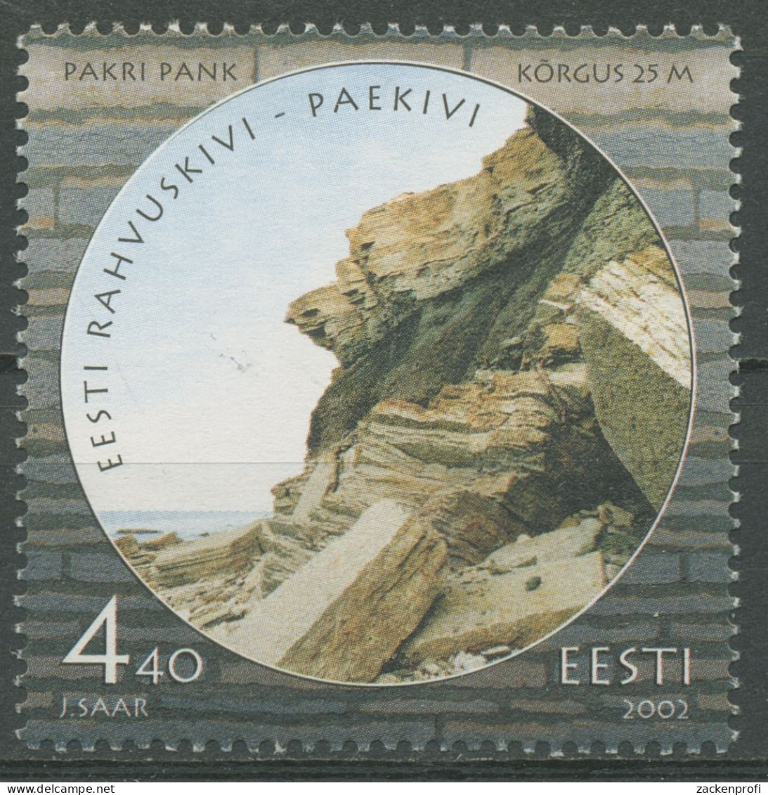 Estland 2002 Nationalstein Kalkstein 447 Postfrisch - Estonia