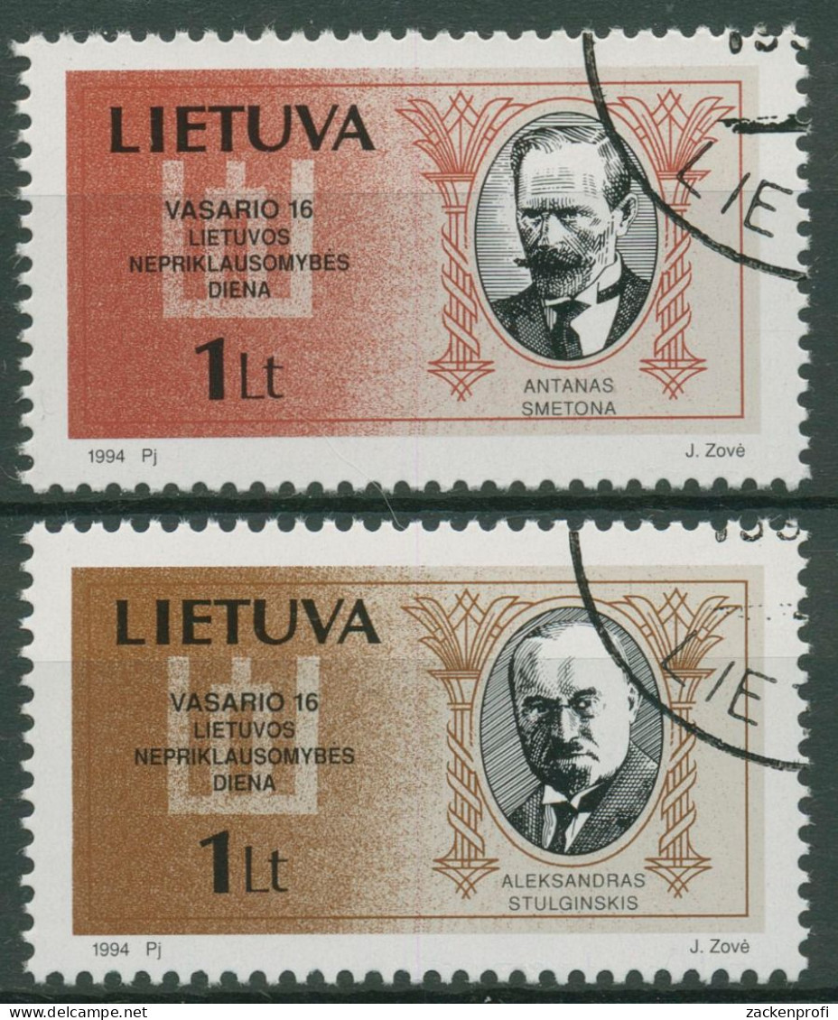 Litauen 1994 Unterzeichner Der Unabhängigkeitserklärung 548/49 Gestempelt - Lituanie