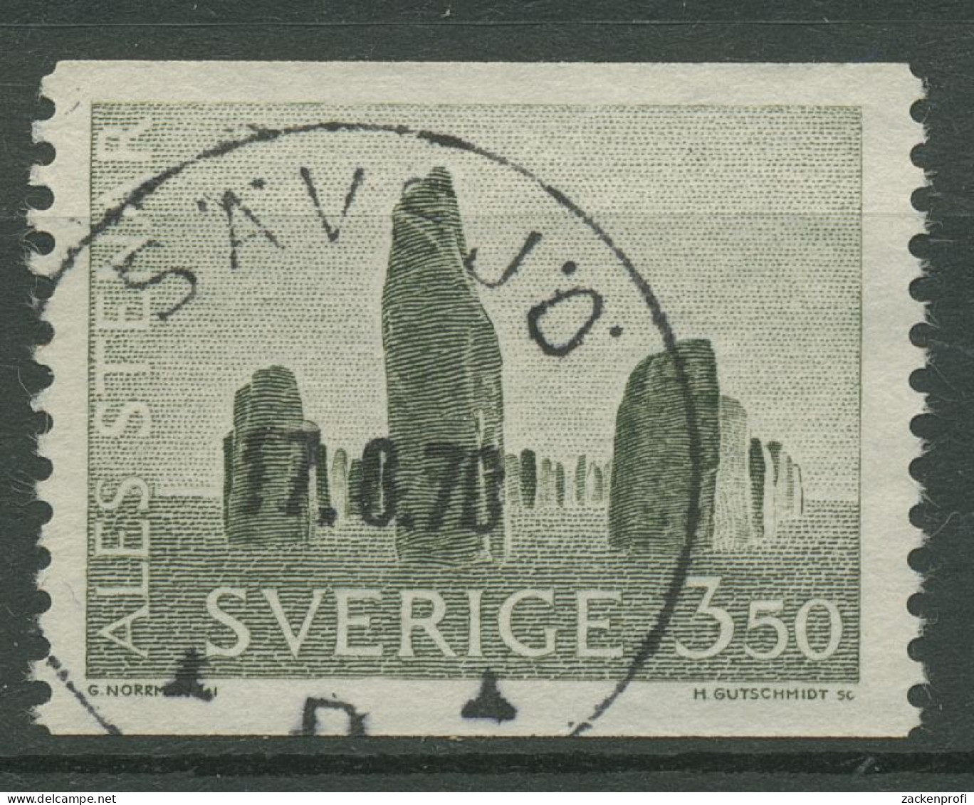 Schweden 1966 Schiffsgrab "Ales Stenar" 552 X Gestempelt - Usati