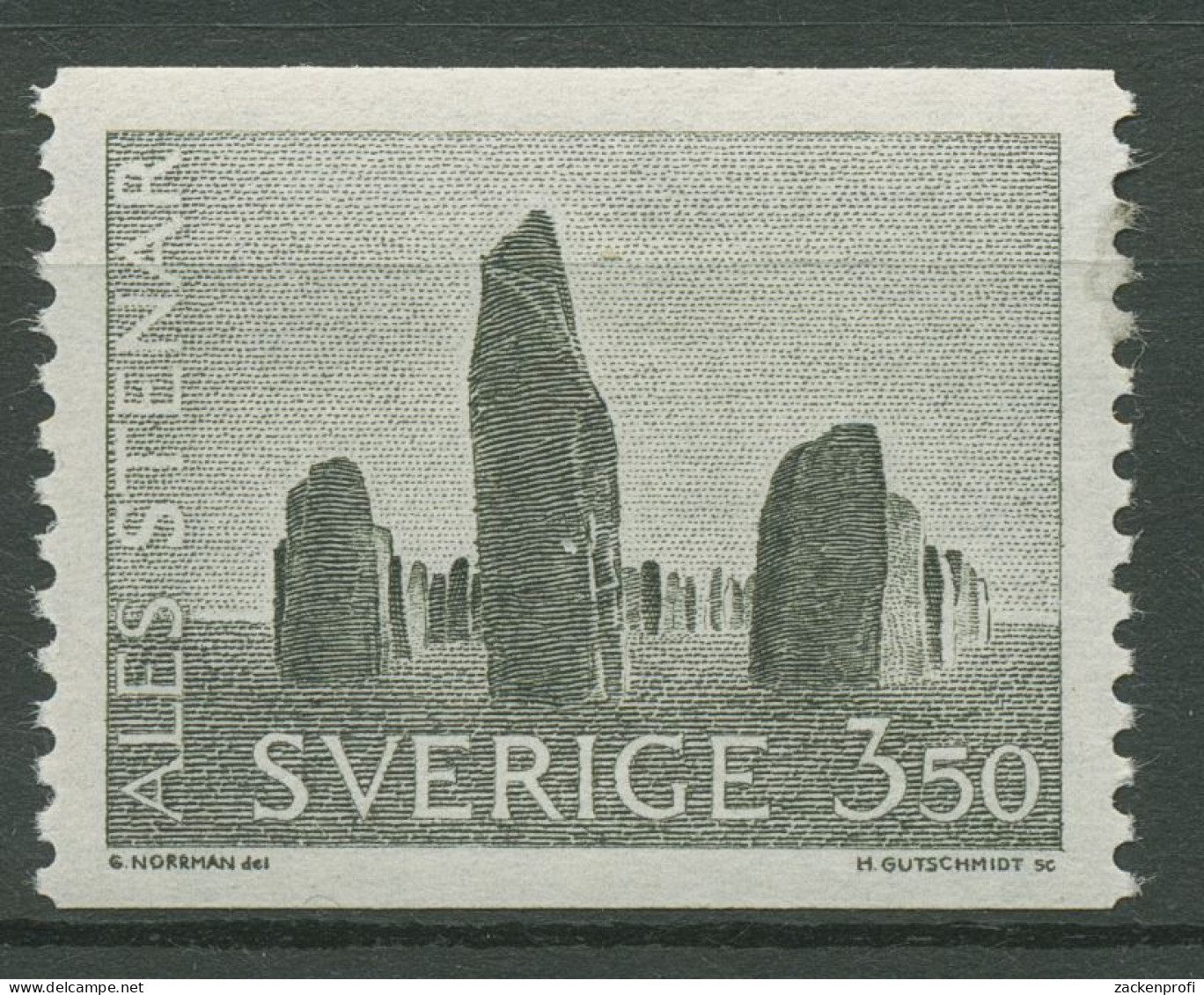 Schweden 1966 Schiffsgrab "Ales Stenar" 552 X Postfrisch - Nuevos