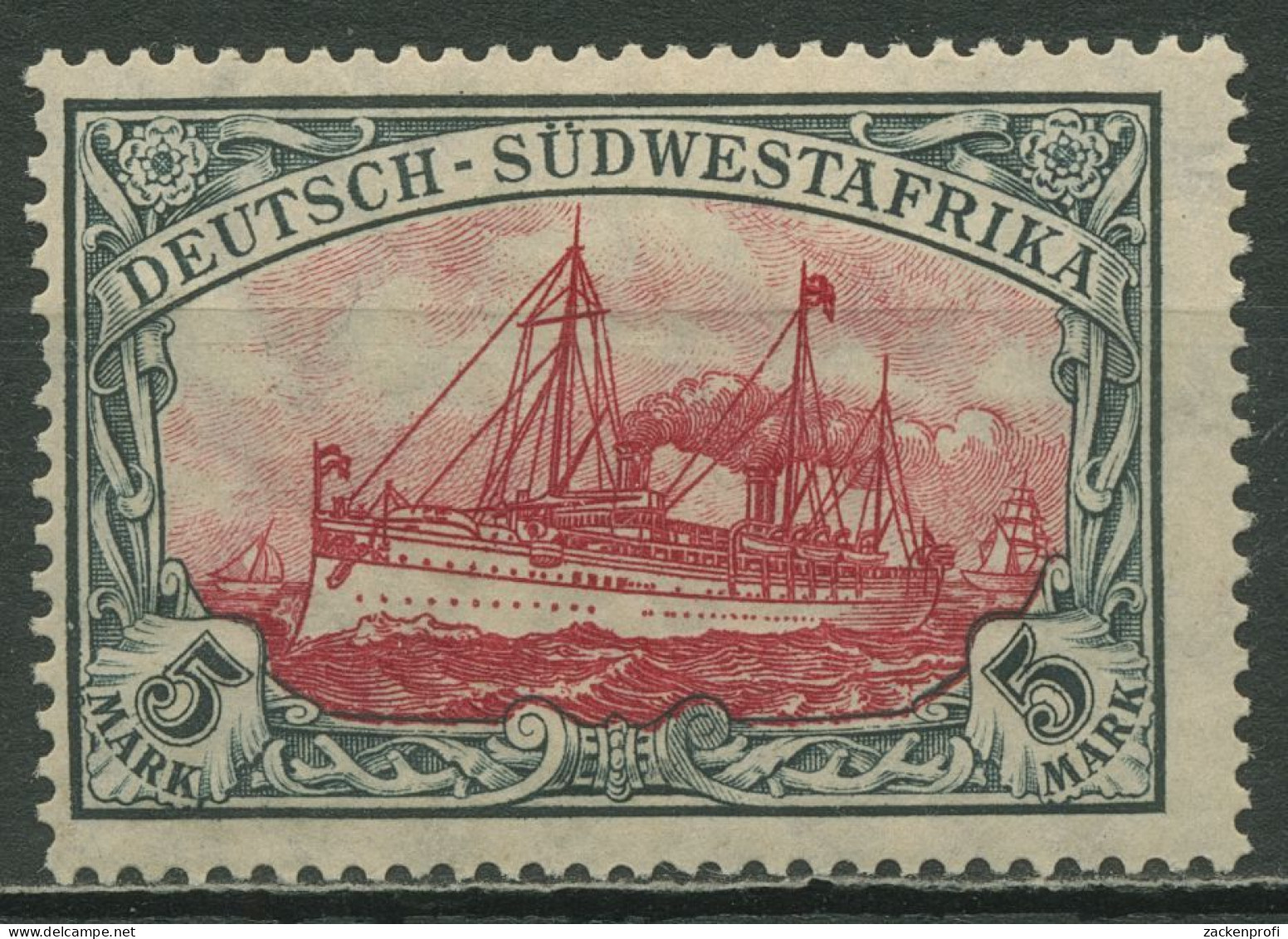 Deutsch-Südwestafrika 1906 Kaiseryacht Hohenzollern 32 Aa Mit Falz - Duits-Zuidwest-Afrika
