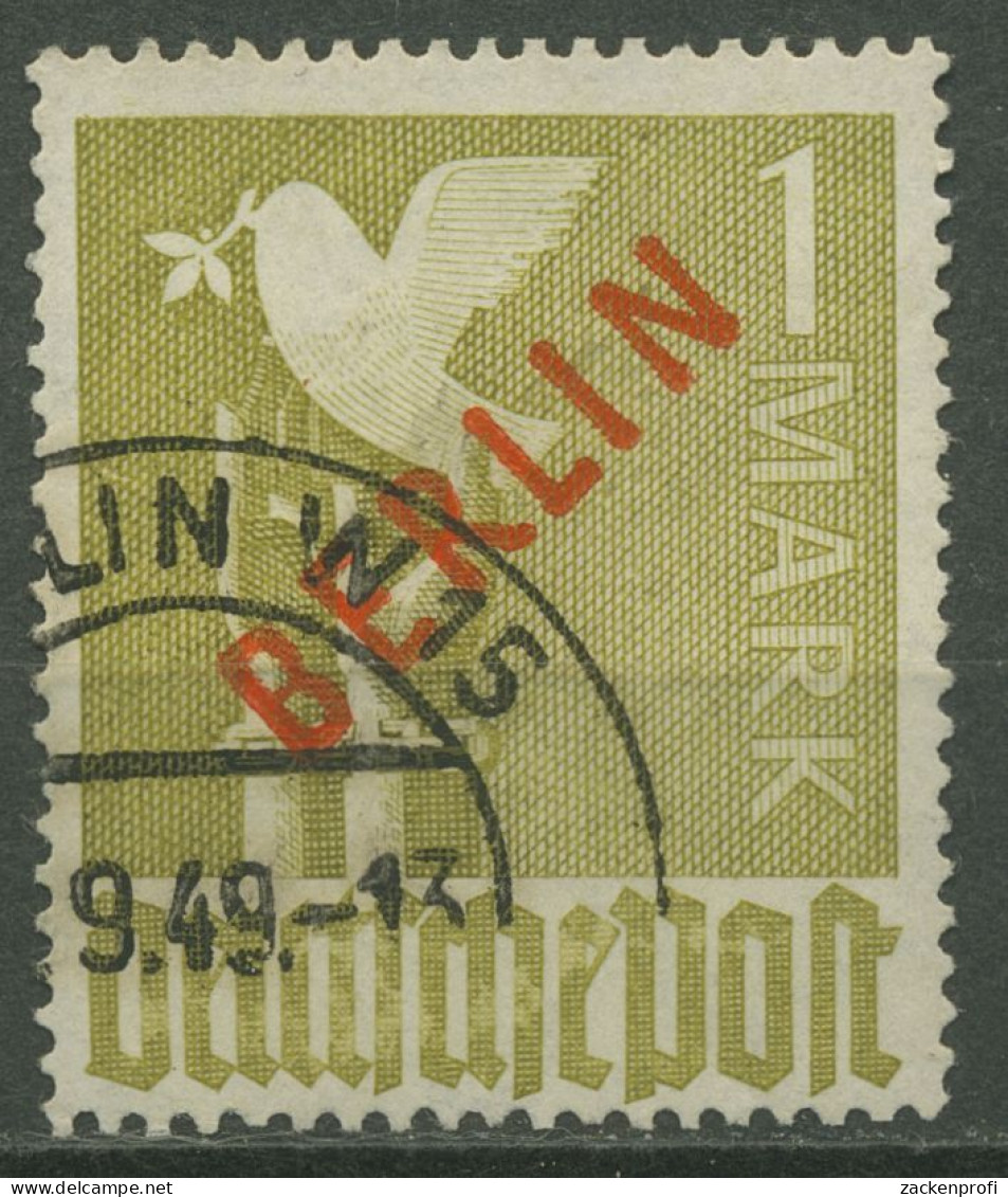 Berlin 1949 Rotaufdruck 33 Gestempelt, Zahnfehler (R80871) - Gebruikt